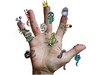 Hands Sales - a source of infection by parasites
