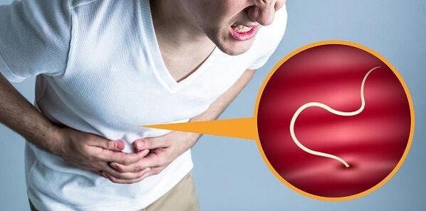 Parasites in the intestines